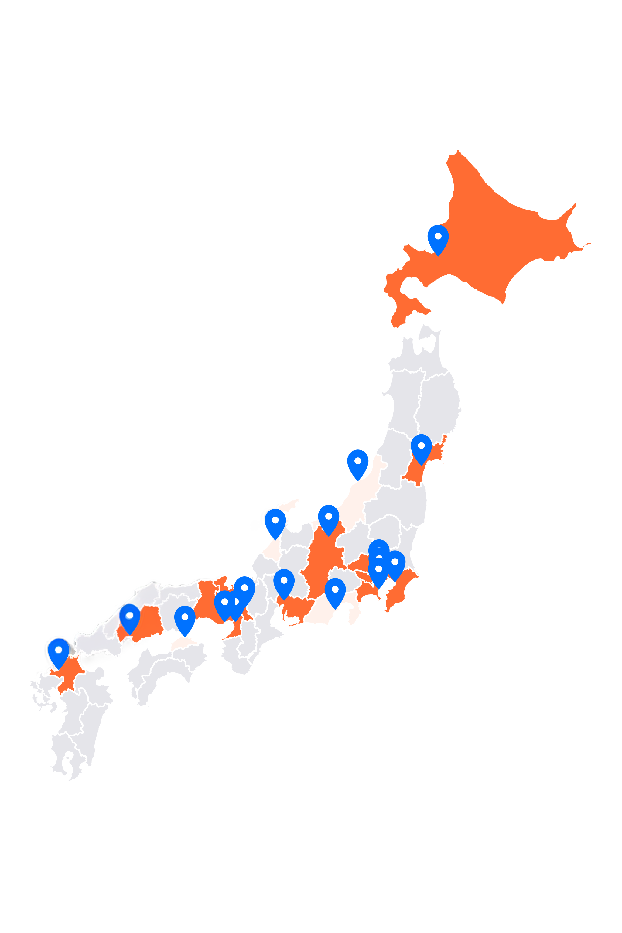 日本各地に記録された参戦履歴